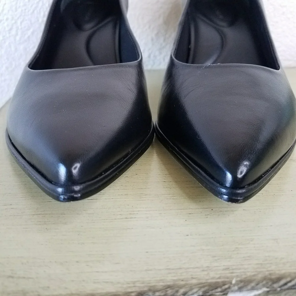 ANTONIO MELANI Ellen Leather Pointed Toe Pumps